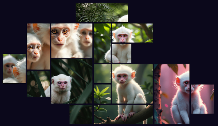 Albino monkeys are a rare and intriguing sight in the animal kingdom ...